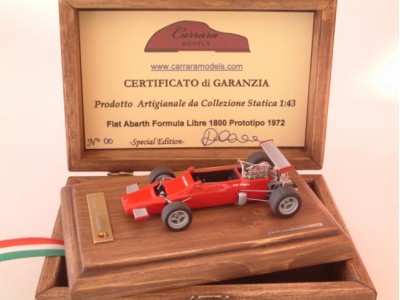 Fiat Abarth Formula Libre 1800 Prototipo Rosso - Red 1972 - Special Built 1:43